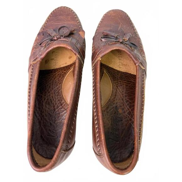Vito Rufalo Mens Loafers Kiltie Tassels All Leather US 10 Made in Italy - Picture 8 of 9